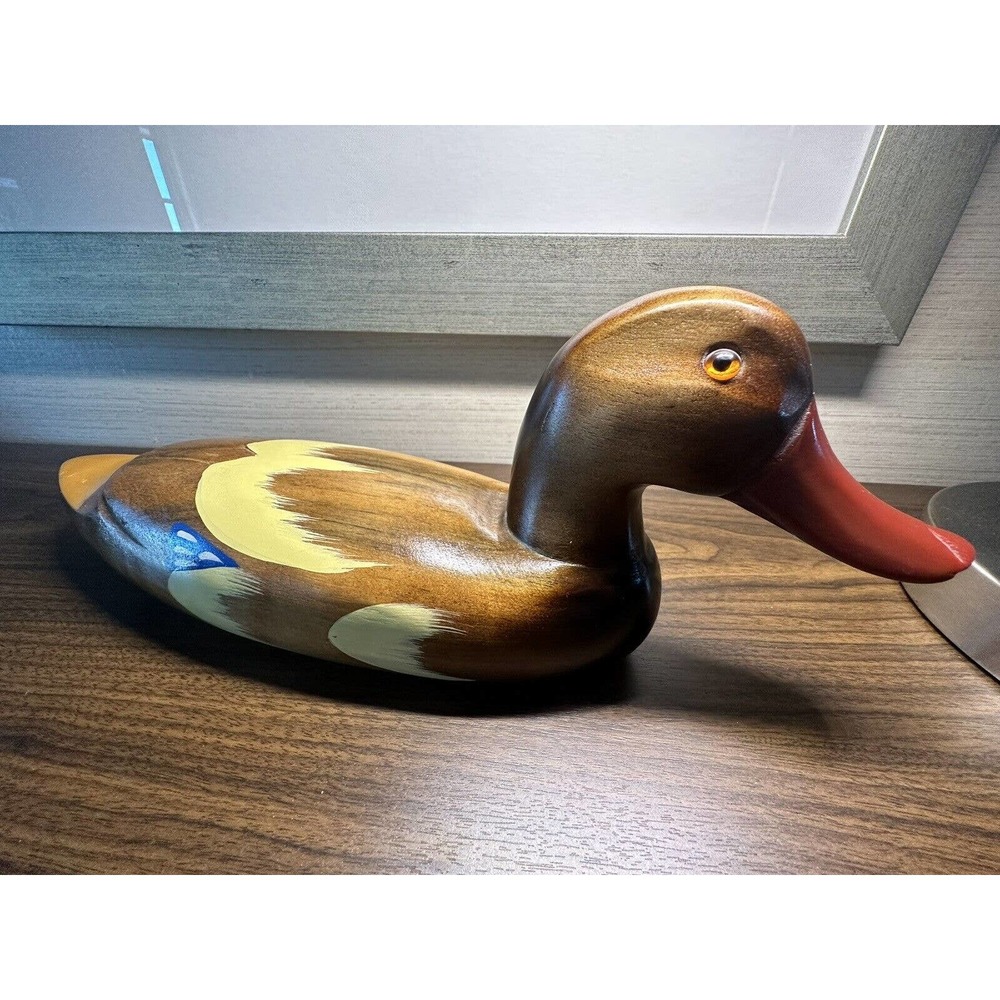 Vintage wood duck decoy 13”